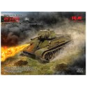 OT-34/76 tanque lanzallamas soviético WWII.