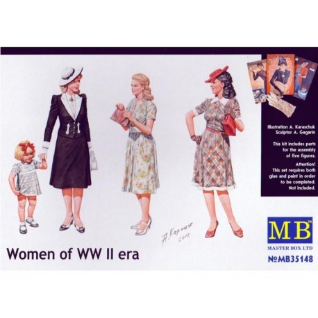 Women of WW II era. MASTER BOX 35148