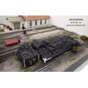 Pile of briquettes.