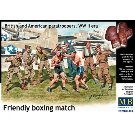 Friendly Boxing Match, British vs American. MASTER BOX 35150