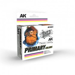Satz Primärfarbentinten.
