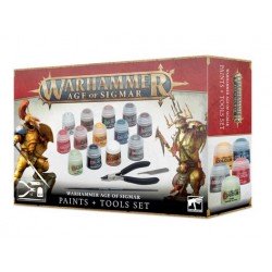 Juego de pinturas y herramientas Warhammer Ages of Sigmar.| Caja dañada.