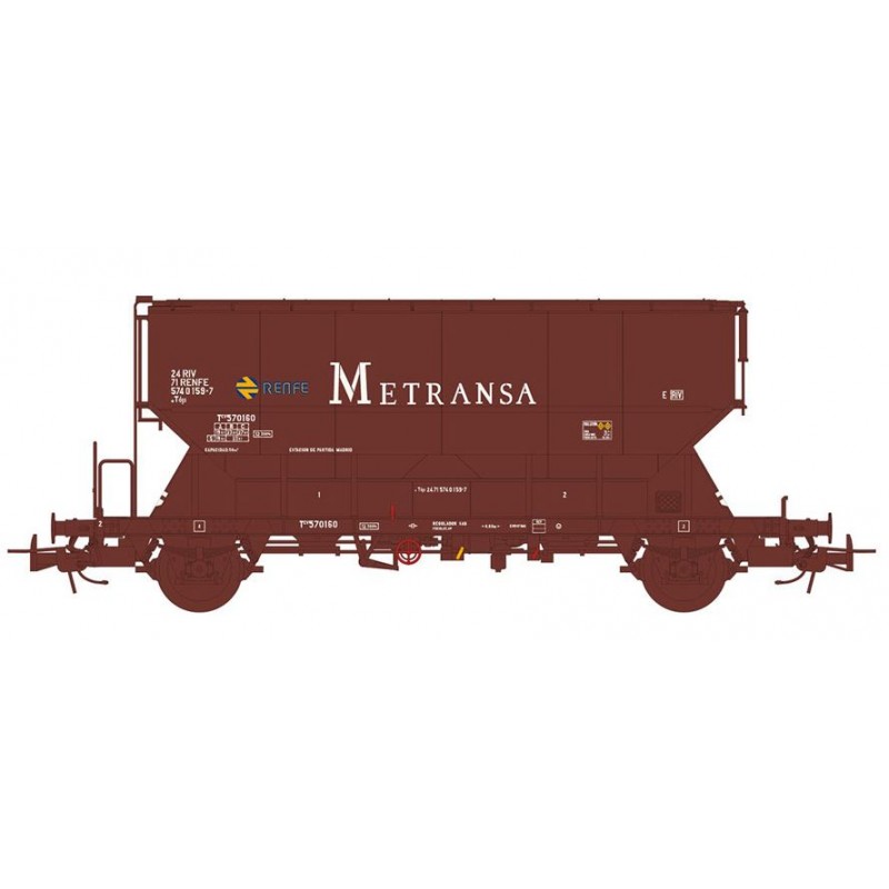 Vagón tolva Tgpps "Metransa". RENFE.