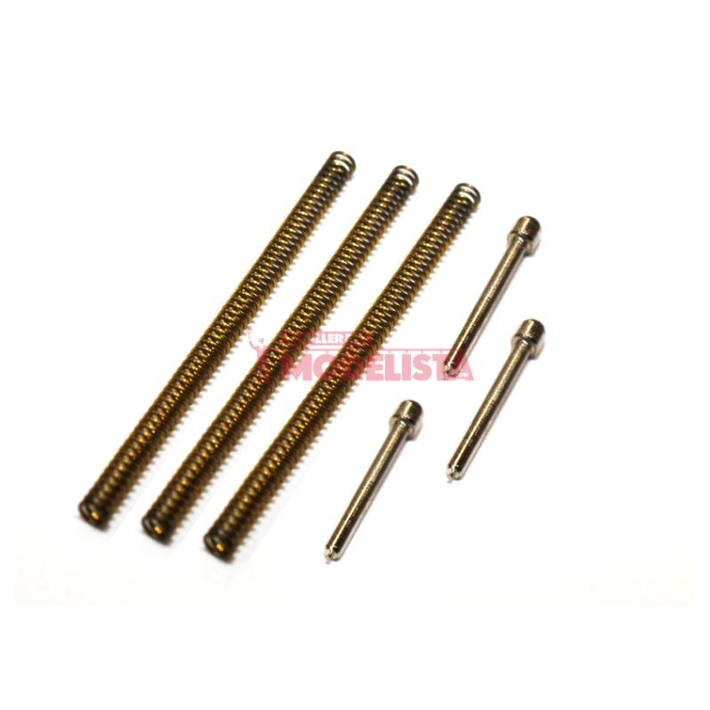 Molas metálicas e contatos TER/432 (x4).