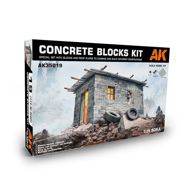 Bloques de hormigón.