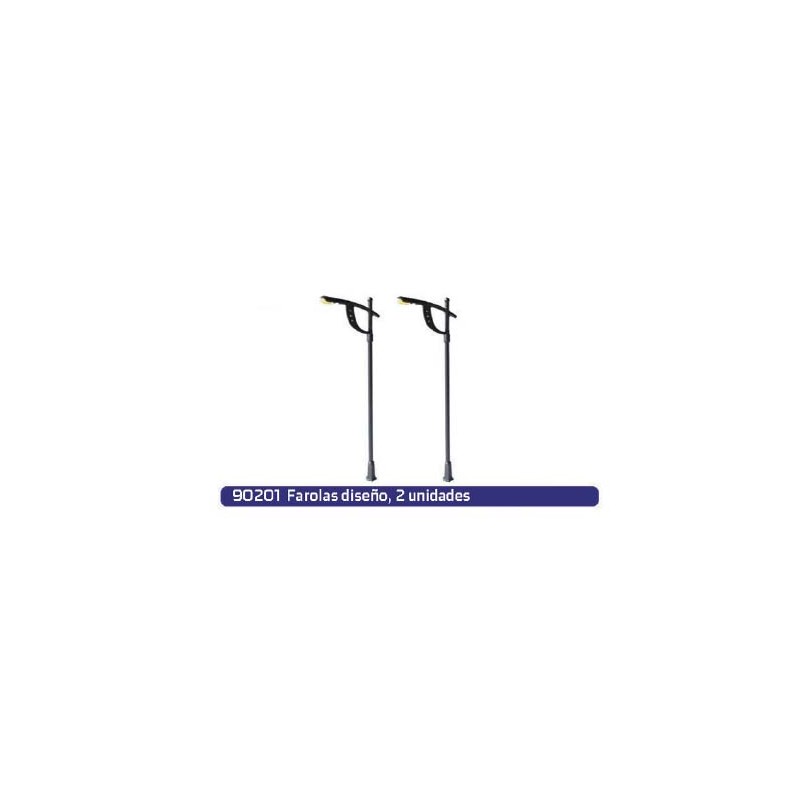 Farolas de diseño.