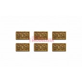 Placas numeraciones "806".