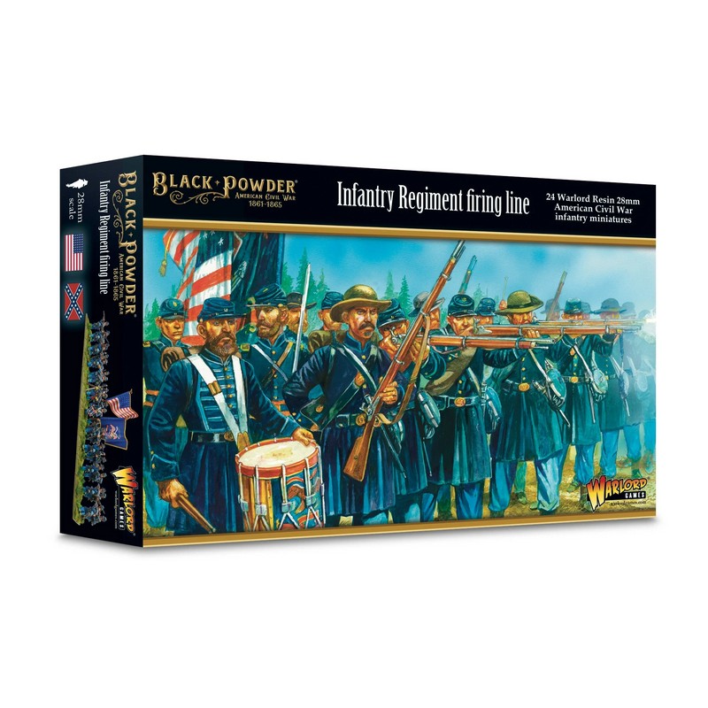 Guerra Civil americana: línea de fuego del regimiento de infantería.