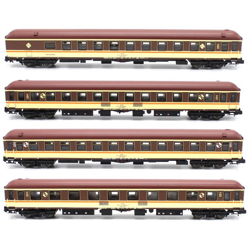 Set de 4 coches 12000 ''Estrella'', RENFE.