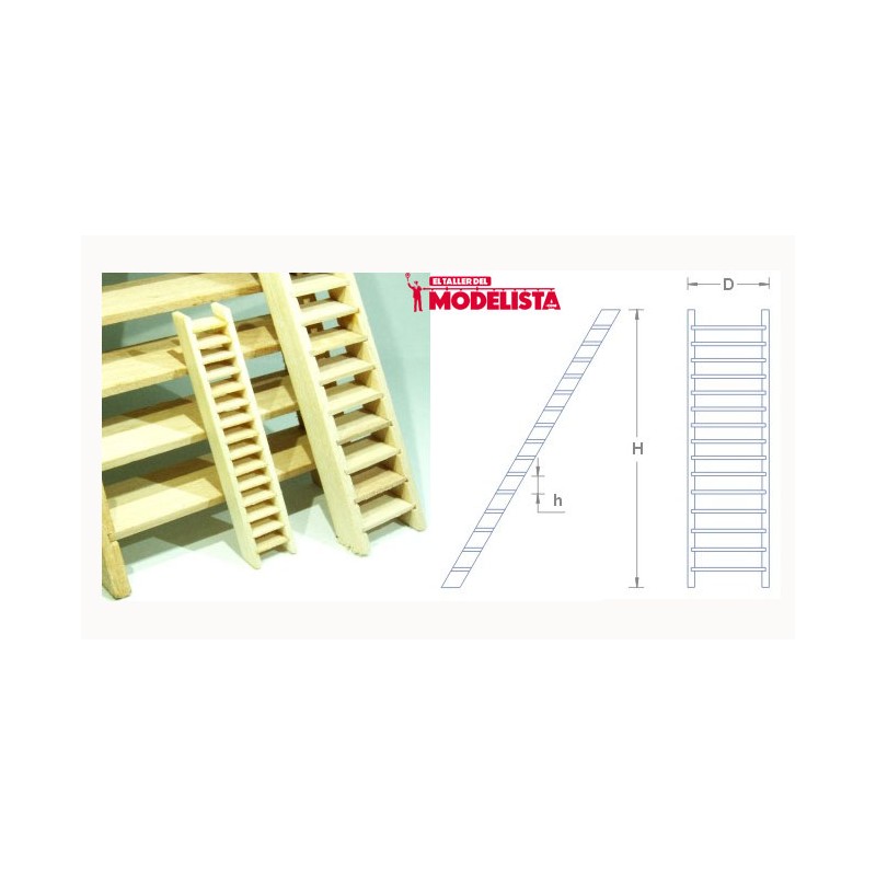 Escalera de madera. RB 005-1570 Escalera de madera. RB 005-1570