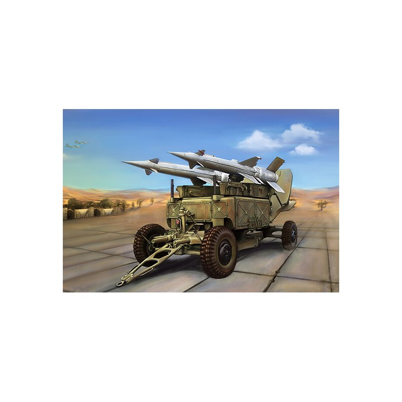 Lanzador soviético 5P71 con misil 5V27 Pechora.