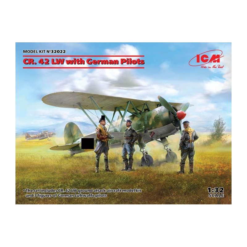 CR.42 LW con pilotos alemanes.