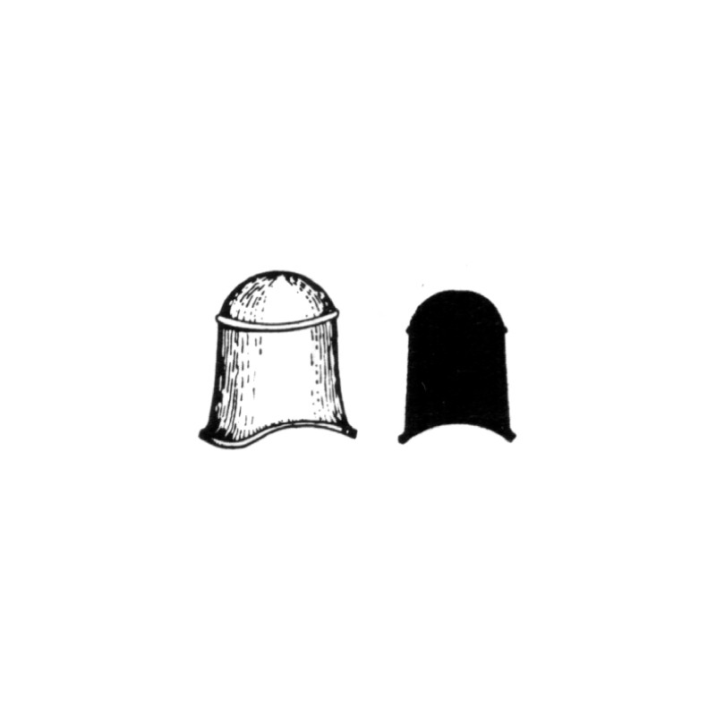 Domo con aro superior.