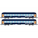UIC B9c9x Wasteels sleeping carr set, SNCF.