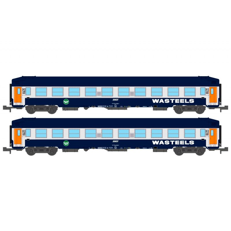 UIC B9c9x Wasteels sleeping carr set, SNCF.