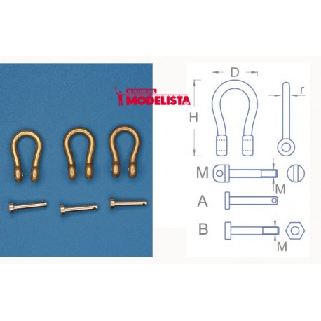 Shackles 7,6 mm (x 4). RB 103-74A