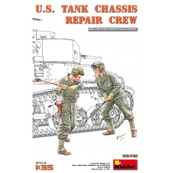 Amerikanisches Panzerreparaturteam.