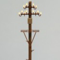 Electric wood pole with box and platform. RB 2812