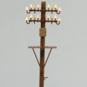Electric wood pole with box and platform. RB 2815