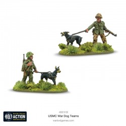 USMC-Team mit Kriegshund. Bolt Action.