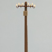 Electric wood pole with box. RB 2830