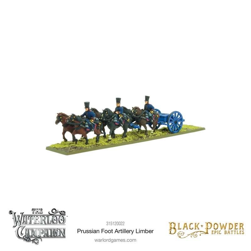 Napoleonic Prussian Foot Artillery Limber. Black Powder.