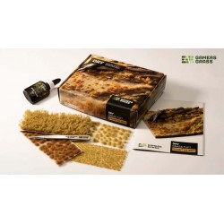 Scatola di avviamento. Ciuffi d'erba secchi.