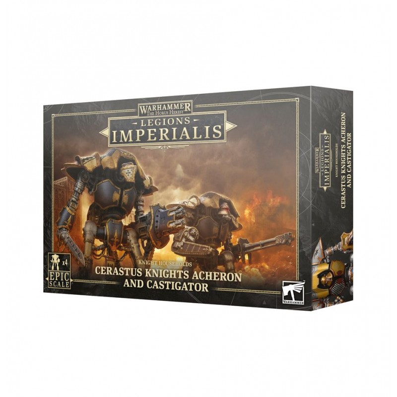 Legions Imperialis: Cerastus Knights Archeron and Castigator. Legions Imperialis: Cerastus Knights Archeron and Castigator.