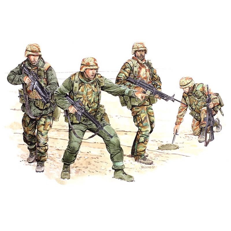 1ª División infantería estadounidense "Big Red One".