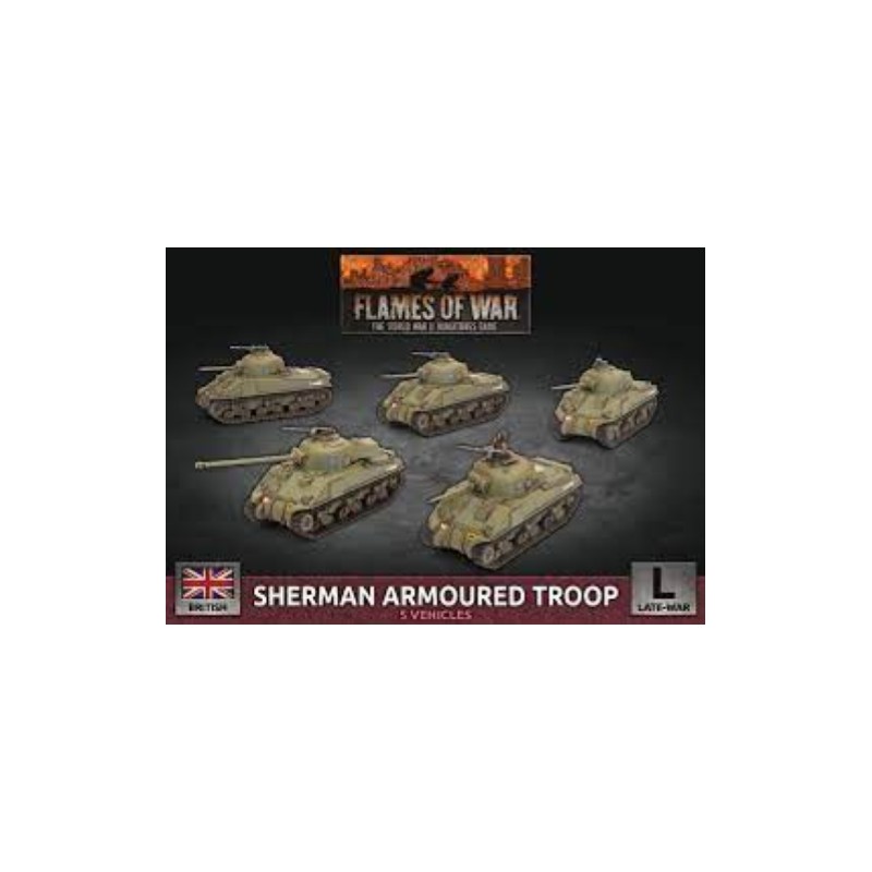 Tropa blindada Sherman.