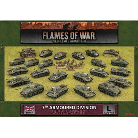 juego de miniaturas flames of war 7 division blindada britanica de battlefront - comprar en el taller del modelista