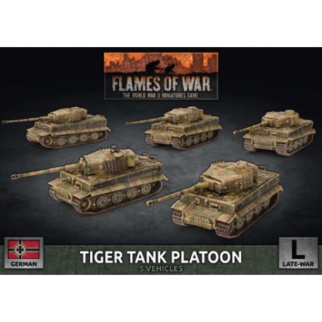 juego de miniaturas flames of war peloton de tanques pesados Tiger de battlefron - comprar en el taller del modelista