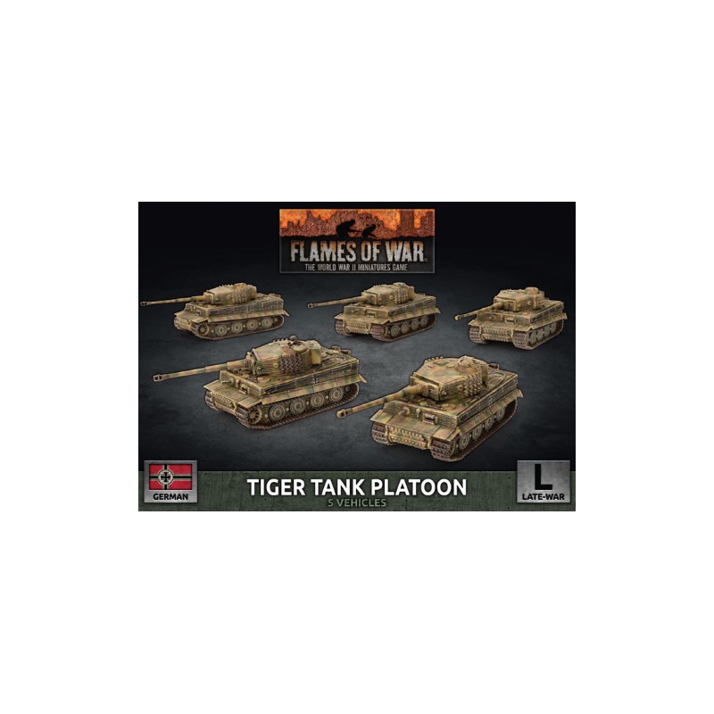 Flames of War Tiger Heavy Tank Platoon miniatures game by Battlefront - buy at El Taller del Modelista