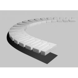 Set of 4 Risers to elevate track.