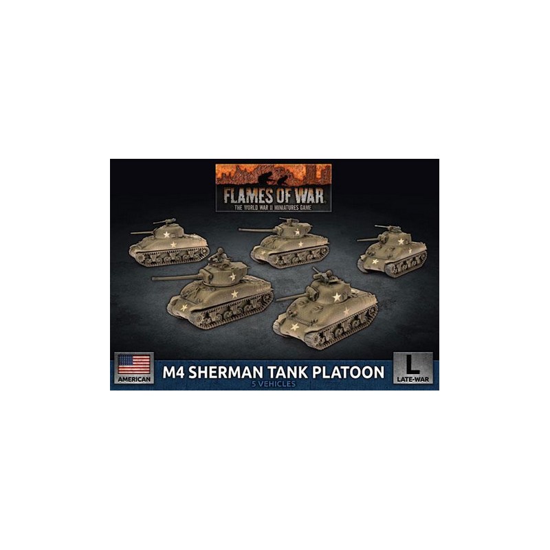 Pelotón de tanques M4 Sherman. Pelotón de tanques M4 Sherman.