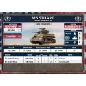 Pelotón de tanques ligeros M5 Stuart.