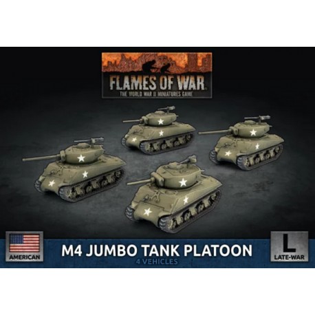 Flames of War M4 Jumbo Tank Platoon miniatures game by Battlefront - buy at El Taller del Modelista Flames of War M4 Jumbo Tank Platoon miniatures game by Battlefront - buy at El Taller del Modelista