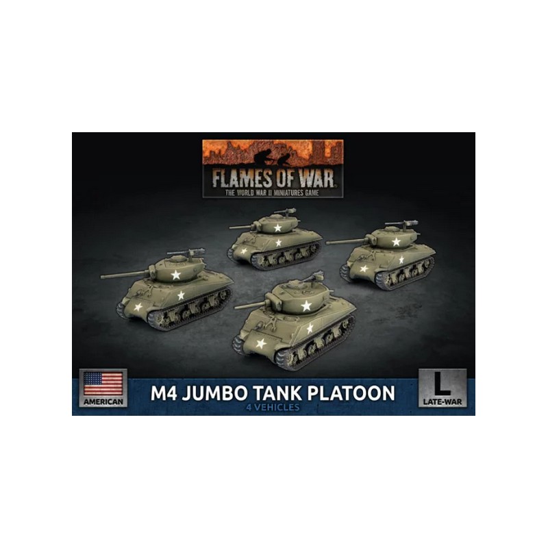 Flames of War M4 Jumbo Tank Platoon miniatures game by Battlefront - buy at El Taller del Modelista Flames of War M4 Jumbo Tank Platoon miniatures game by Battlefront - buy at El Taller del Modelista