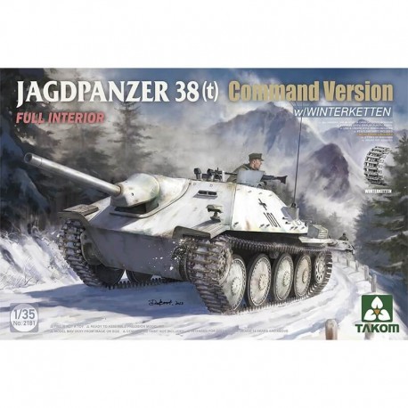 Jagdpaner 38 (t). Versión de mando con Winterktetten. Jagdpaner 38 (t). Versión de mando con Winterktetten.