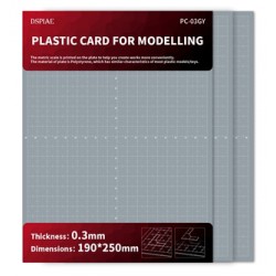 Kunststoffplatten zum Modellieren. 0,3 mm (3 Klingen).