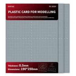 Chapas plásticas para modelagem. 0,5mm (3 lâminas).