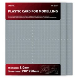 Chapas plásticas para modelagem. 1mm (3 lâminas).
