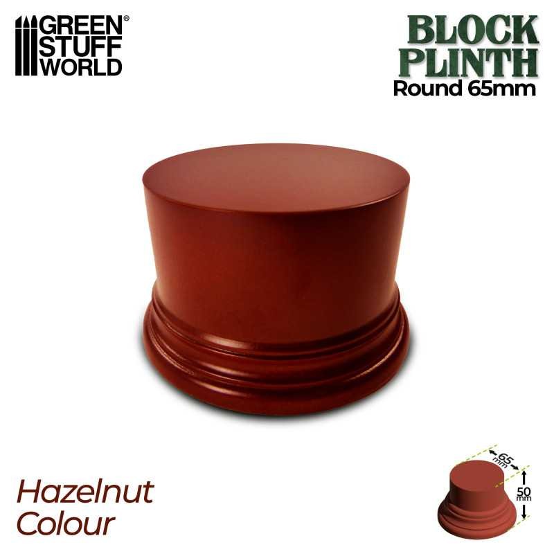 Round block plinth 8 cm.
