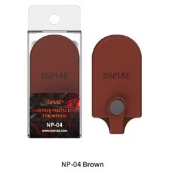 Protecteur en cuir pour pince à épiler. Marron.