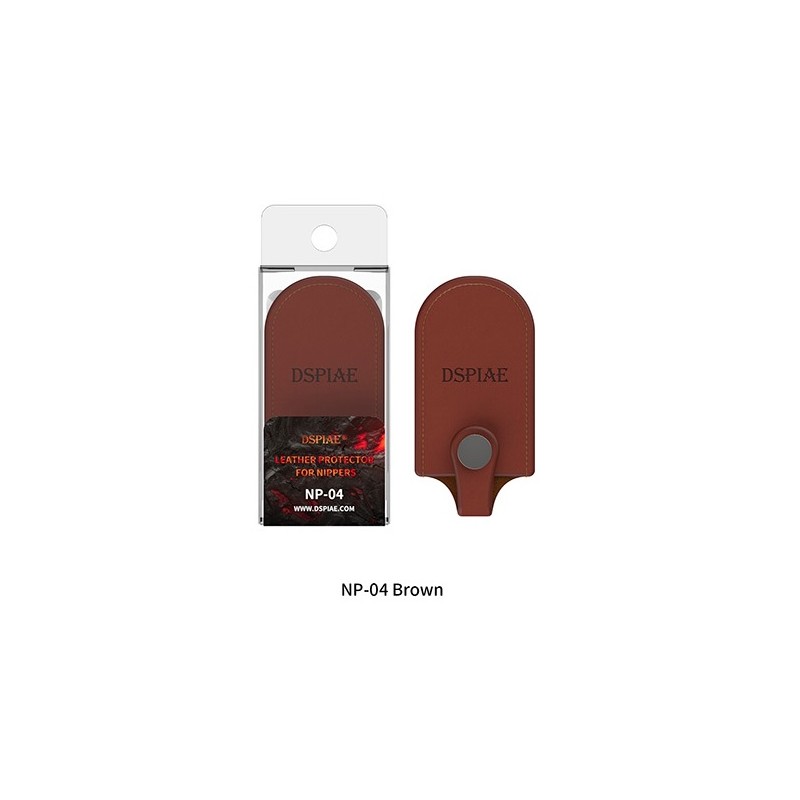 Leather protector for nippers. Brown.
