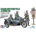 Motocicleta Alemana KS600 con sidecar.