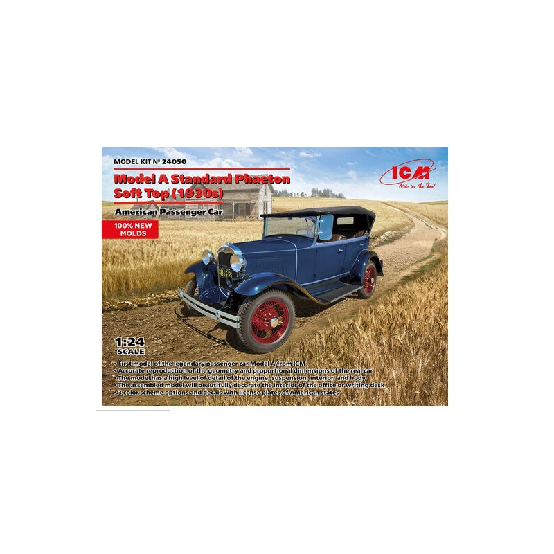 Ford Model A - Standard Phaeton Soft Top (1930s).