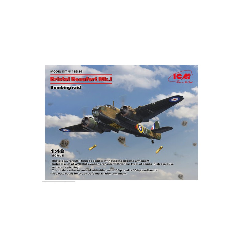 Bristol Beaufort Mk.I Bombardero.