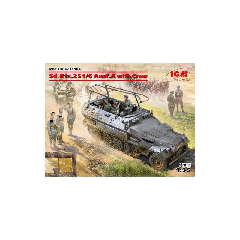Sd.Kfz.251/6 Ausf.A con tripulación.