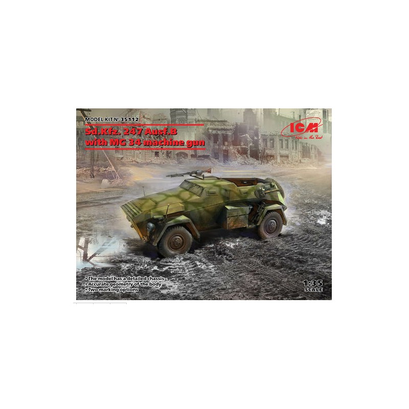 247 Ausf.B con ametralladora MG 34.